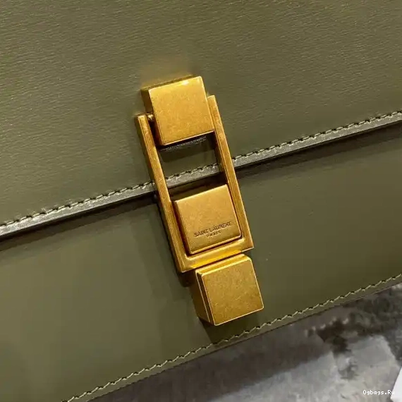 LEATHER IN CARRE SATCHEL SMOOTH LOULOU YSL 0528